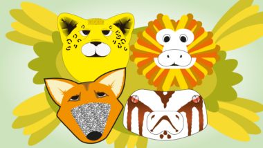 Oficina fantoches de papel – animais silvestres