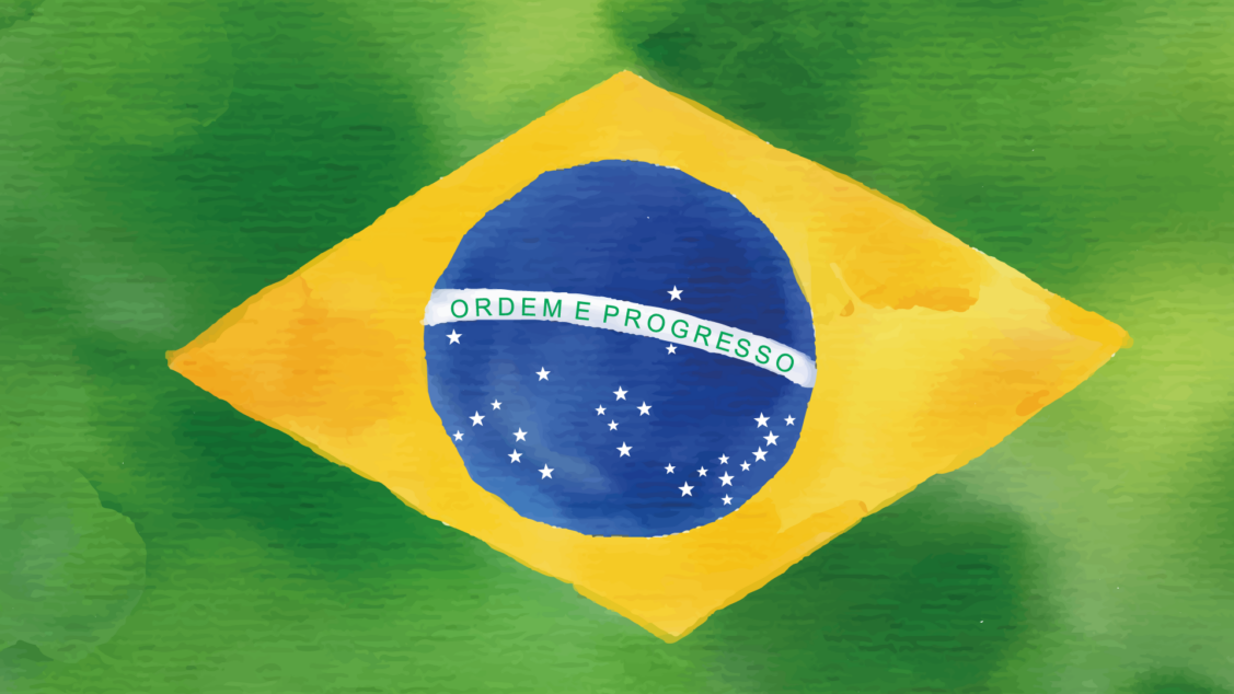 O céu da bandeira do Brasil